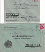 Nürnberg - Landpoststellen Sammlung (41 versch. Belege) aus 1932/1948