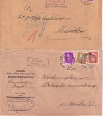 Nürnberg - Landpoststellen Sammlung (41 versch. Belege) aus 1932/1948