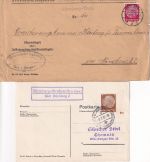 Nürnberg - Landpoststellen Sammlung (41 versch. Belege) aus 1932/1948