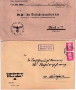 Nürnberg - Landpoststellen Sammlung (41 versch. Belege) aus 1932/1948