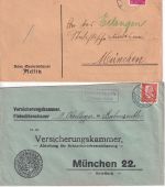 Erlangen - Landpoststellen Sammlung (32 versch. Belege) aus 1931/1959