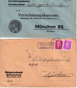 Erlangen - Landpoststellen Sammlung (32 versch. Belege) aus 1931/1959