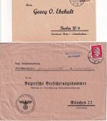 Erlangen - Landpoststellen Sammlung (32 versch. Belege) aus 1931/1959