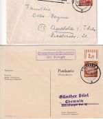 Erlangen - Landpoststellen Sammlung (32 versch. Belege) aus 1931/1959