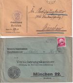 Erlangen - Landpoststellen Sammlung (32 versch. Belege) aus 1931/1959