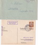 Erlangen - Landpoststellen Sammlung (32 versch. Belege) aus 1931/1959