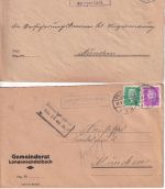 Erlangen - Landpoststellen Sammlung (32 versch. Belege) aus 1931/1959