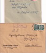 Roth b. Nürnberg - Landpoststellen Sammlung (38 versch. Belege) aus 1935/1961