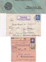 Roth b. Nürnberg - Landpoststellen Sammlung (38 versch. Belege) aus 1935/1961
