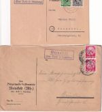 Roth b. Nürnberg - Landpoststellen Sammlung (38 versch. Belege) aus 1935/1961