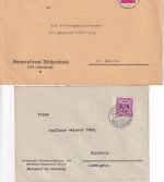 Roth b. Nürnberg - Landpoststellen Sammlung (38 versch. Belege) aus 1935/1961