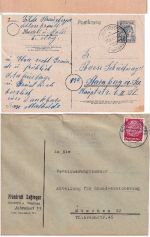 Roth b. Nürnberg - Landpoststellen Sammlung (38 versch. Belege) aus 1935/1961