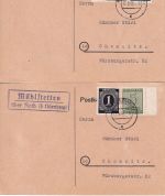 Roth b. Nürnberg - Landpoststellen Sammlung (38 versch. Belege) aus 1935/1961