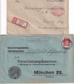 Kempten - Landpoststellen Sammlung (19 versch. Belege) aus 1932/1962