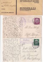 Kempten - Landpoststellen Sammlung (19 versch. Belege) aus 1932/1962