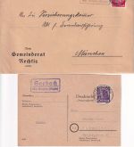 Kempten - Landpoststellen Sammlung (19 versch. Belege) aus 1932/1962