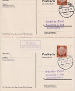 Marktoberdorf - Landpoststellen Sammlung (4 versch. Belege) aus 1932/1946