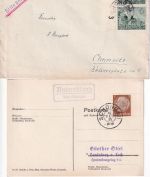 Schongau - Landpoststellen Sammlung (26 versch. Belege) aus 1938/1949