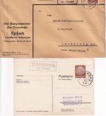 Schongau - Landpoststellen Sammlung (26 versch. Belege) aus 1938/1949
