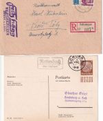 Schongau - Landpoststellen Sammlung (26 versch. Belege) aus 1938/1949