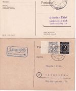 Landsberg - Landpoststellen Sammlung (16 versch. Belege) aus 1932/1946