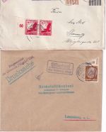 Landsberg - Landpoststellen Sammlung (16 versch. Belege) aus 1932/1946