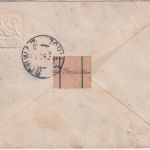 Bayern - 3 Pfg. Wappen Privatganzsache+Zusatz Brief n. ÖSTERREICH 1896 Nachporto