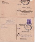 Rain a. Lech - Landpoststellen Sammlung (34 versch. Belege) aus 1936/1947