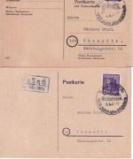 Rain a. Lech - Landpoststellen Sammlung (34 versch. Belege) aus 1936/1947