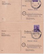 Rain a. Lech - Landpoststellen Sammlung (34 versch. Belege) aus 1936/1947