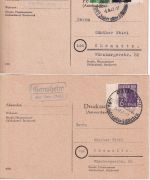 Rain a. Lech - Landpoststellen Sammlung (34 versch. Belege) aus 1936/1947