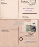 Rain a. Lech - Landpoststellen Sammlung (34 versch. Belege) aus 1936/1947