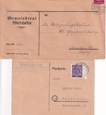 Rothenburg o.d.T. - Landpoststellen Sammlung (50 versch. Belege) aus 1930/1949