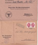 Rothenburg o.d.T. - Landpoststellen Sammlung (50 versch. Belege) aus 1930/1949