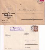 Rothenburg o.d.T. - Landpoststellen Sammlung (50 versch. Belege) aus 1930/1949