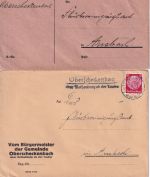 Rothenburg o.d.T. - Landpoststellen Sammlung (50 versch. Belege) aus 1930/1949