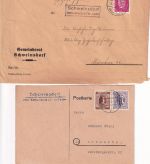Rothenburg o.d.T. - Landpoststellen Sammlung (50 versch. Belege) aus 1930/1949