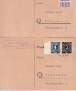Rothenburg o.d.T. - Landpoststellen Sammlung (50 versch. Belege) aus 1930/1949