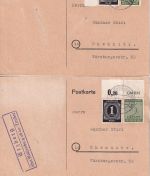 Rothenburg o.d.T. - Landpoststellen Sammlung (50 versch. Belege) aus 1930/1949