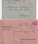Rothenburg o.d.T. - Landpoststellen Sammlung (50 versch. Belege) aus 1930/1949
