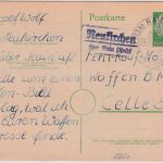 BRD - Neukirchen ü. Rain (Lech) Landpost-Ra2 Ganzsache n. Celle 1957