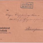 DR - Sallach ü. Rain (Lech) Landpost-Ra2 Brief n. München 1937