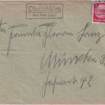 DR - Oberpeiching ü. Rain (Lech) Landpost-Ra2 Brief n. München 1938