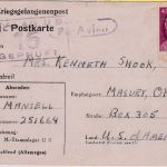 DR - 40 Pfg. AH Luftpost-Kriegsgefangenenkarte M-Stalag IIB n. USA 1944