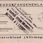 Frankreich - Choisy le Roi 1941 Kriegsgefangenenbrief ins Stalag XIA - Retour-L5
