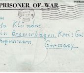 USA - POW Camp Campbell Tennessee Kriegsgefangenenbrief n Klein-Bremerhagen 1943