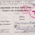 Frankreich - US POW-Camp Kriegsgefangenenkarte n. Dresden 1944 - Zensur Hof !