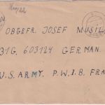 DR - Wien 12.2.45 Kriegsgefangenenbrief ins US POW Camp FRANKREICH