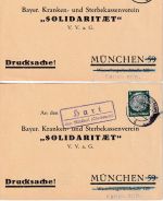 Mühldorf a./Inn - Landpoststellen Sammlung (23 versch. Belege) aus 1932/1948