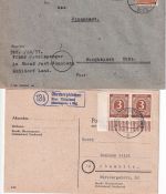 Mühldorf a./Inn - Landpoststellen Sammlung (23 versch. Belege) aus 1932/1948